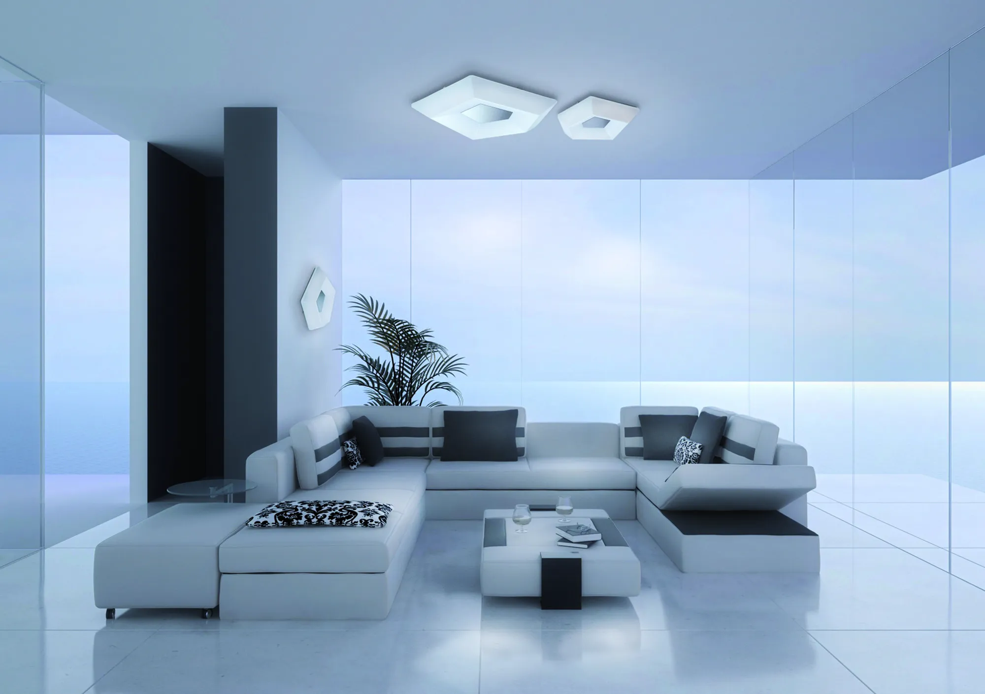 City Ceiling Lights Mantra Flush Fittings